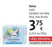 Balea tuhý Šampón na vlasy, 60 g
