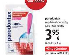 parodontax medzizubné kefky, 6 ks