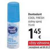 Dontodent COOL FRESH Listny sprej, 15 ml