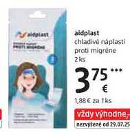 aidplast chladivé náplasti proti migréne, 2 ks