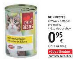 DEIN BESTES krmivo v omáčke pre mačky, 415 g