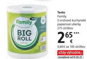 Tento Family 2-vrstvové kuchynské papierové utierky