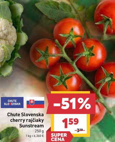 Chute Slovenska cherry rajčiaky Sunstream 250 g