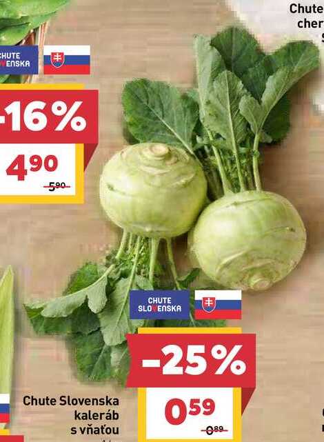 Chute Slovenska kaleráb s vňaťou 