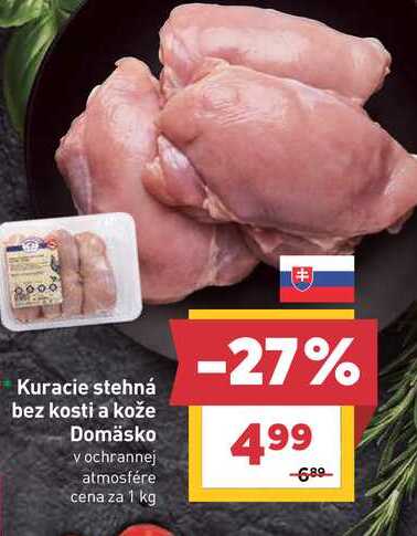 Kuracie stehná bez kosti a kože 1 kg