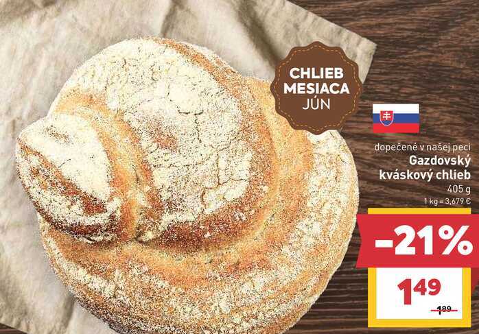 Gazdovský kváskový chlieb 405 g 