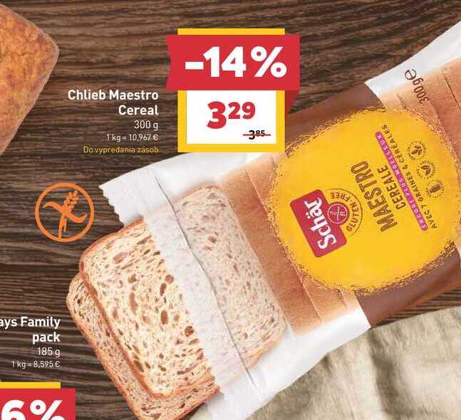 Chlieb Maestro Cereal 300 g 