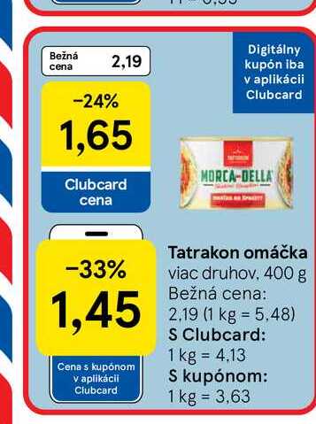 Tatrakon omáčka 400 g