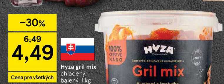 Hyza gril mix chladený 1 kg 