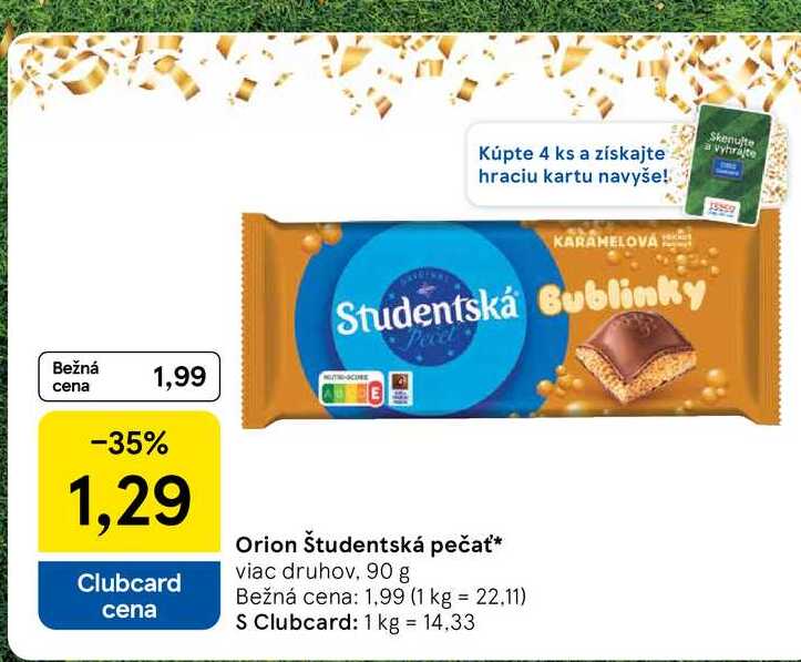 Orion Študentská pečať viac druhov, 90 g 