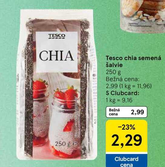Tesco chia semená šalvie 250 g