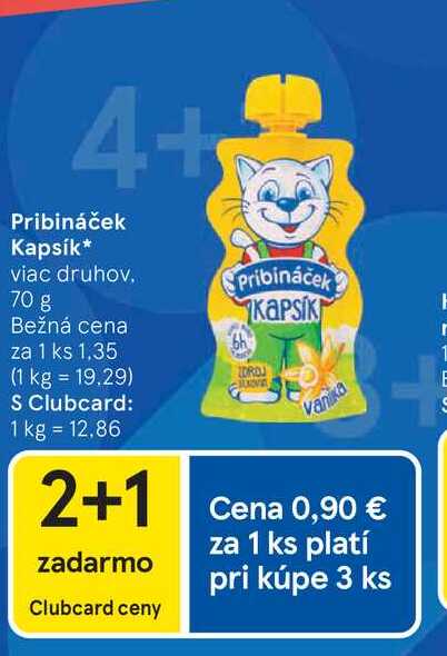 Pribináček Kapsík viac druhov 70 g