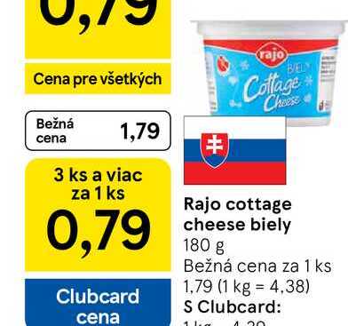Rajo cottage cheese biely 180 g