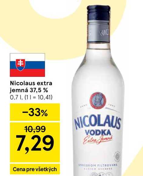 Nicolaus extra jemná 37,5 % 0,7 l