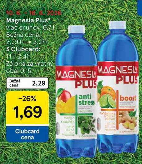 Magnesia Plus viac druhov. 0.7L