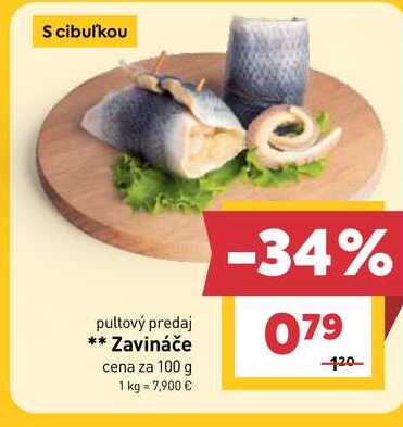 Zavináče cena za 100 g
