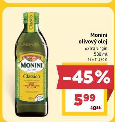 Monini olivový olej extra virgin 500 ml