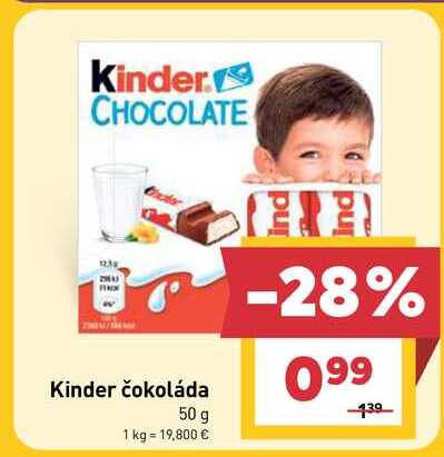 Kinder čokoláda 50 g