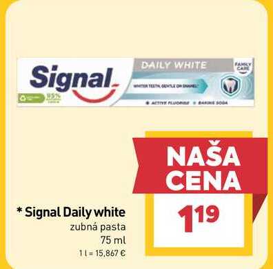 Signal Daily white zubná pasta 75 ml