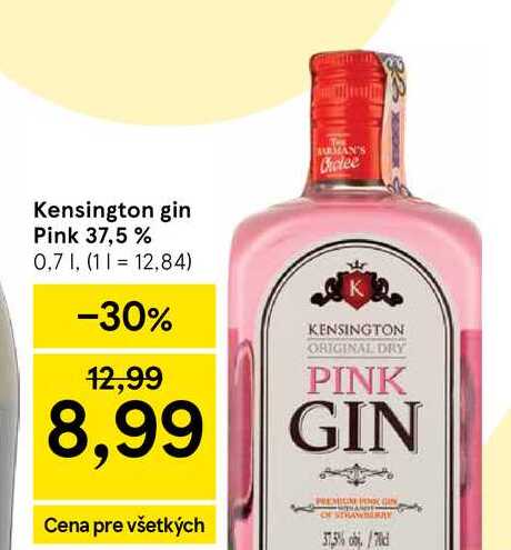 Kensington gin Pink 37,5 % 0,7 l