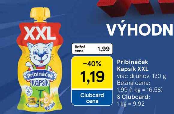 Pribináček Kapsík XXL viac druhov 120 g
