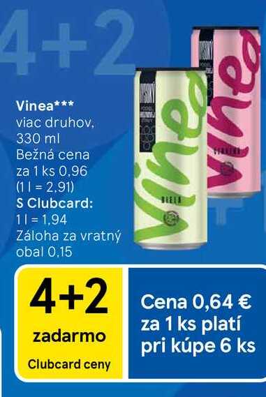Vinea viac druhov, 330 ml