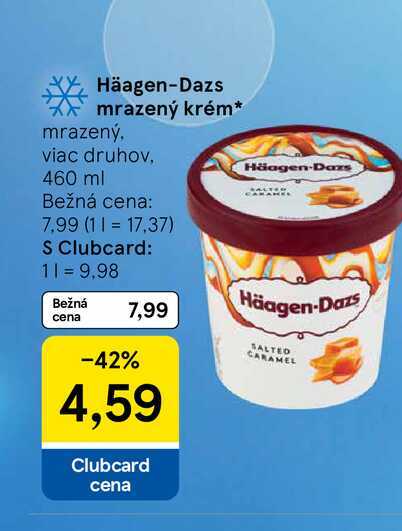 Häagen-Dazs mrazený krém, 460 ml 