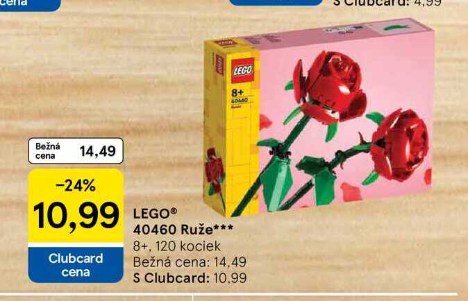 LEGO® 40460 Ruže 8+, 120 kociek 