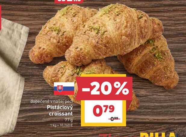 Pistáciový croissant 77g