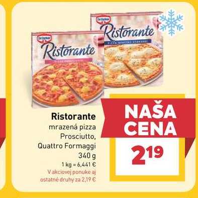 Dr. Oetker Ristorante mrazená pizza 1ks