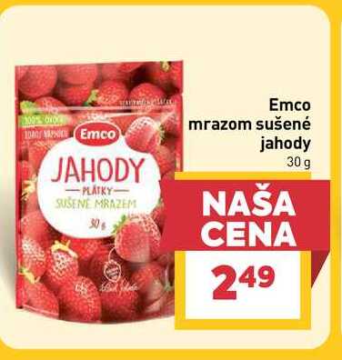 Emco mrazom sušené jahody 30 g