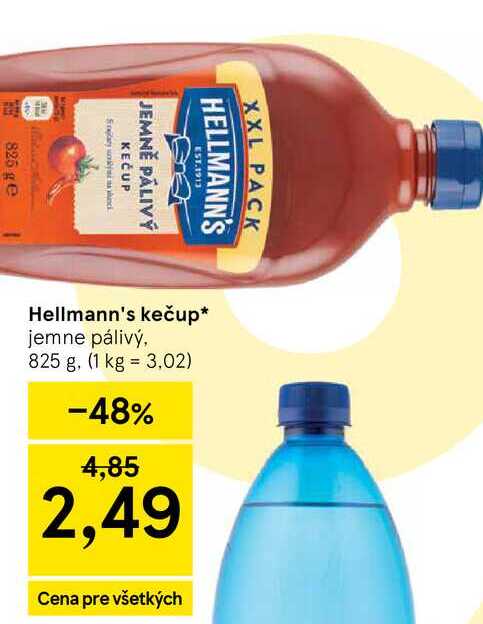 Hellmann's kečup jemne pálivý, 825 g