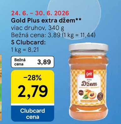 Gold Plus extra džem viac druhov, 340 g 
