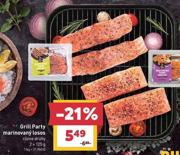 Marinated Grill Party marinovaný losos rôzne druhy 2 x 125 g 