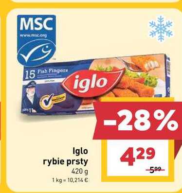 Iglo rybie prsty 420 g