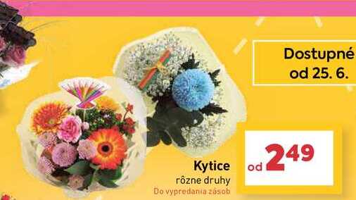 Kytice rôzne druhy