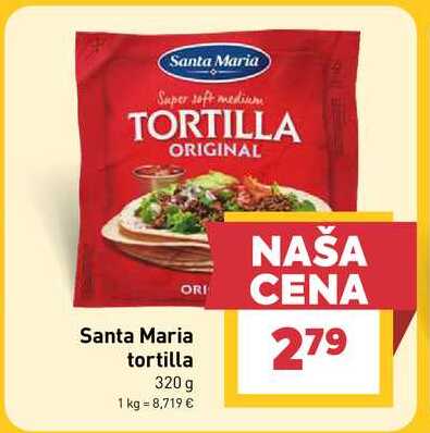 Santa Maria tortilla 320 g 