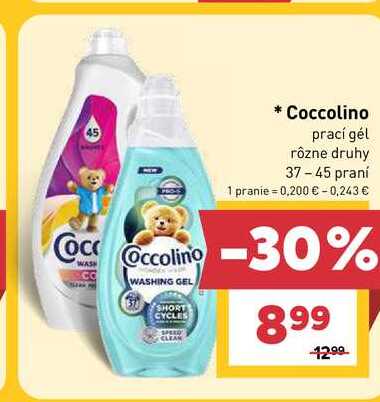 Coccolino prací gél rôzne druhy 37-45 praní