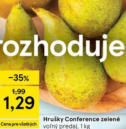 Hrušky Conference zelené 1kg