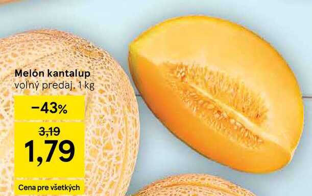 Melón kantalup voľný predaj, 1 kg