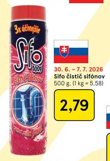 Sifo čistič sifónov 500 g