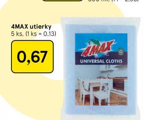 4MAX utierky 5 ks