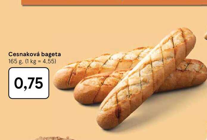 Cesnaková bageta 165 g