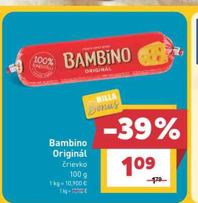 Bambino Originál črievko 100 g
