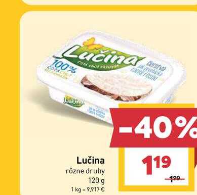 Lučina rôzne druhy 120 g