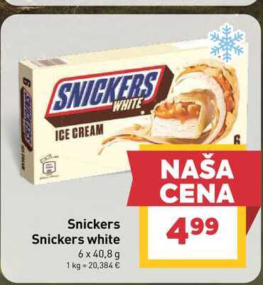 Snickers white 6 x 40,8 g 