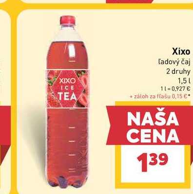 Xixo Ľadový čaj 2 druhy 1,5l