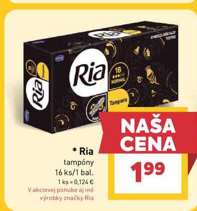 Ria tampóny 16 ks/1 bal.