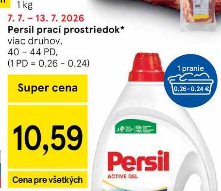 Persil prací prostriedok, viac druhov 40-44 PD