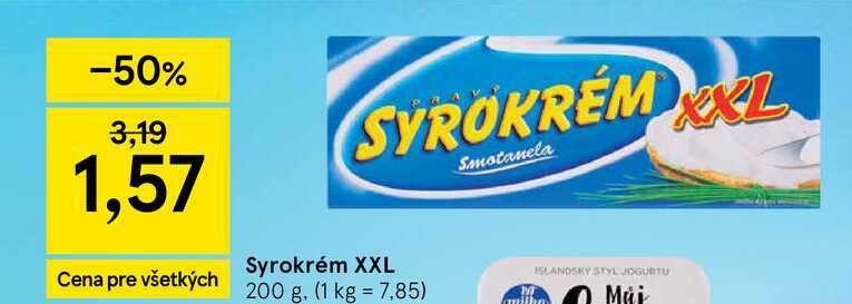 Smotanela Syrokrém XXL 200 g